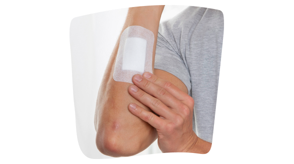 Medicazione Leukomed® per pelli sensibili di Leukoplast Medicazione Leukomed® per pelli sensibili di Leukoplast
